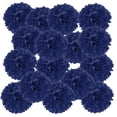 thumbnail image 1 of Uxcell Tissue Pom Poms Flowers Paper Flower Ball for Party Backdrop Decoration Navy Blue 6", 1 of 7