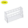 thumbnail image 1 of Uxcell 6-Well Acrylic Test Tube Holder Rack Clear for 10ml Centrifuge Tubes 2 Pack, 1 of 6
