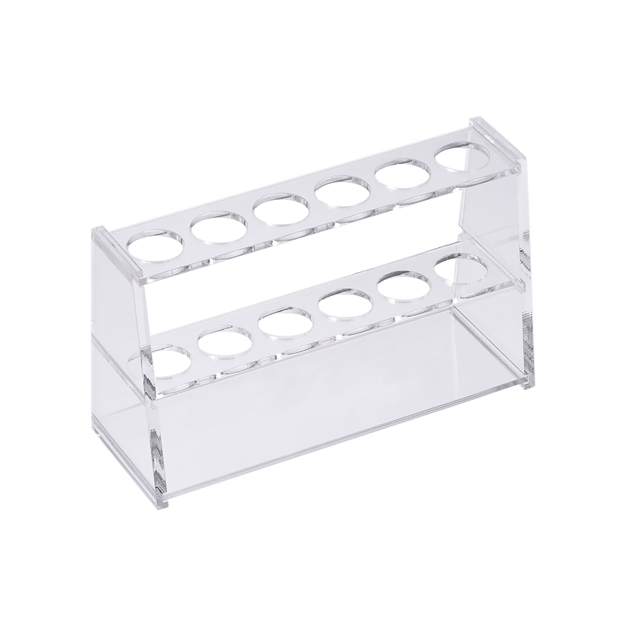 Uxcell 6-Well Acrylic Test Tube Holder Rack Clear for 25ml