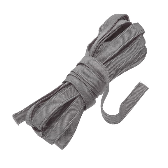 Uxcell 6 Yards Corset Boning Casing, 10mm / 3/8" Nylon Plush Boning for Sewing, Bra Cover Casing Band Tape for Lingerie Wedding Bridal Gown Dress Trousers Pants, Grey