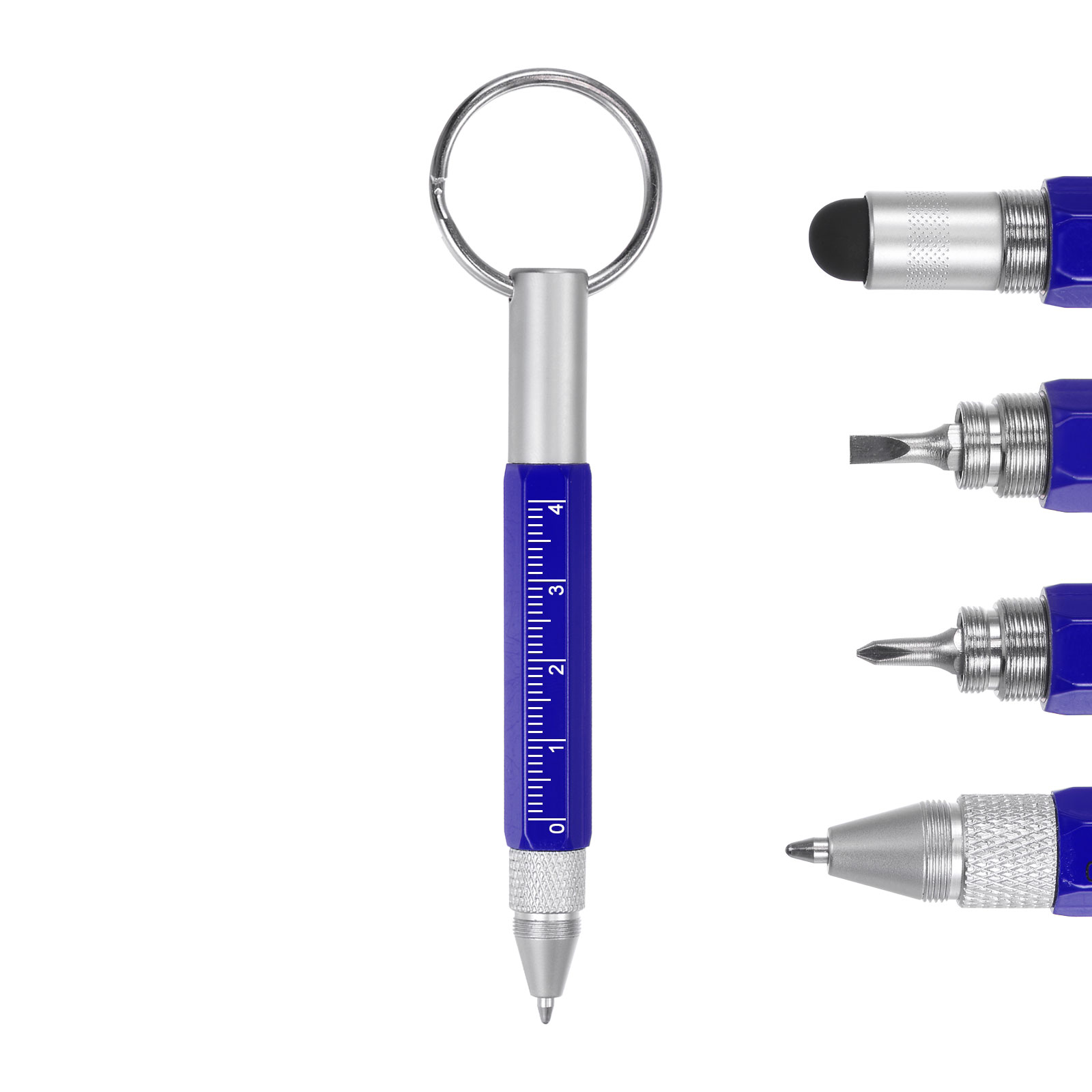 Ring Stylus Uxcell 6 in 1 Small Metal Tech Tool Ballpoint Pens with Key Ring ...