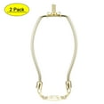 thumbnail image 1 of Uxcell 6 inch Lamp Harp Fitter for Lamp Shades Brass Finish 2 Pack, 1 of 6