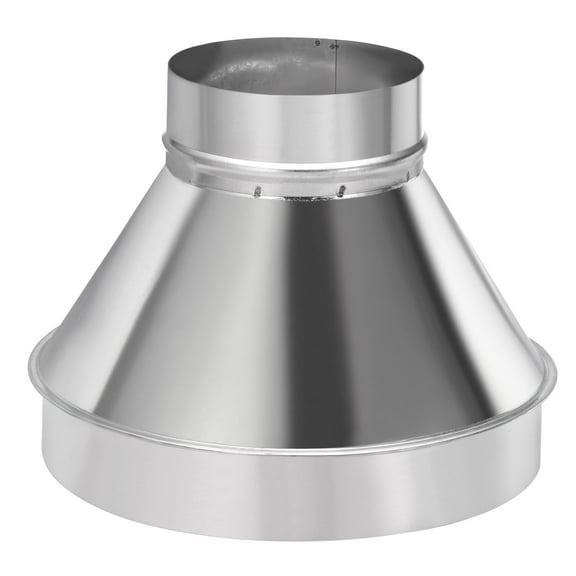 Uxcell 6" to 12" Galvanized Steel Round Duct Reducer Adapter Connector, Silver Tone