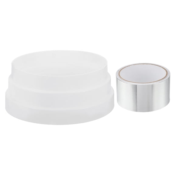 Uxcell 6" to 7" Duct Reducer Increaser Adapter, Plastic Ducting Connector White
