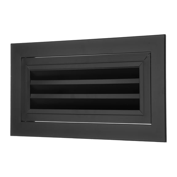 Uxcell 6" x 14" Aluminum Gable Vent, 1Pcs Return Grille Gable Louver Air Vent with Screen Mesh Filter Removable Door for Sidewall Wall Ceiling Floor Attic Shed HVAC System, Black