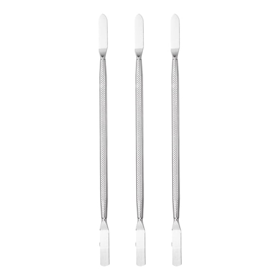 Uxcell 6 x 175 mm Spudger Pry Tool, 3Pcs Medium Metal Dual Ends Opening Pry Repair Tools Kit for Smart Mobile Phone Tablet Laptop, Silver