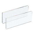 thumbnail image 1 of Uxcell 6" x 3" Acrylic Stamp Block Clear Stamping Block with Grid Lines Decorative Mounting Blocks Square, 2 Pack, 1 of 6