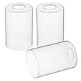 thumbnail image 1 of Uxcell 6 x 4 Inch Clear Glass Shades Replacement, 3pcs Handmade Glass Lamp Shade Cylinder Lampshade Light Fixture, 1 of 7