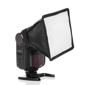 Uxcell 6" x 6.7" Flash Diffuser Light SoftBox, 2Pcs Universal Collapsible Flash Diffuser with Storage Pouch for Nikon SB-5000 SB-700 SB-300 SB-900 SB-910 SB-600 SB-4, Black