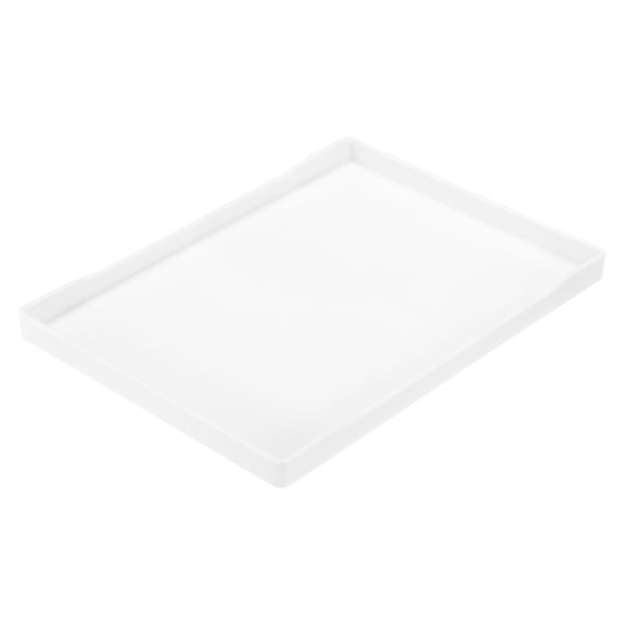 Uxcell 6" x 9" Small White Mini Tray Plastic Rectangular Wooden Serving Trays White