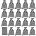 thumbnail image 1 of Uxcell 6"x4" Coin Money Sacks Bag Bank Deposit Change Transit Bags Cash Bag Currency Bags Style 4, Black Grid 20 Pack, 1 of 7