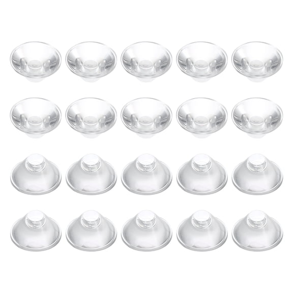 Uxcell 60 Degree 20mm High Power LED Lens, 20 Pcs LED Reflector Collimator Acrylic Optical PMMA Smooth Surface Lenses Focusing LED Lens for 1W LED Light Lamp Bulb Spotlight Panel, Clear