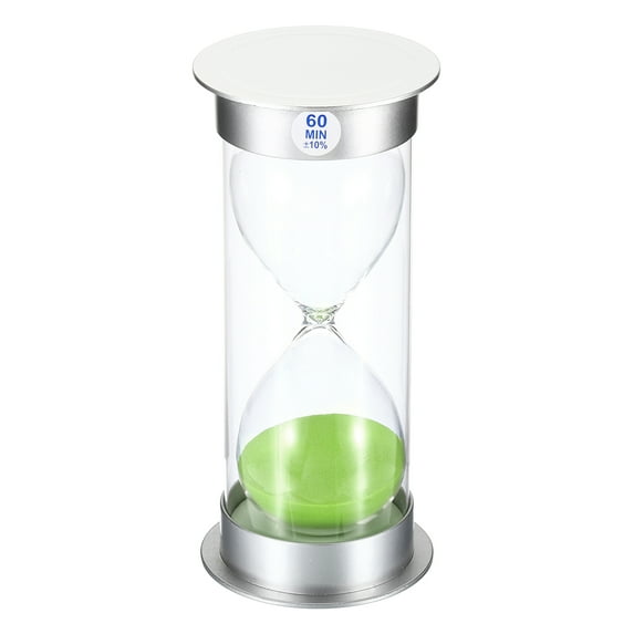 Uxcell 60 Minute Sand Timer, Sandy Clock, Count Down Sand Glass, Green Sands