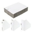 thumbnail image 1 of Uxcell 60 Pack Adjustable Cardboard Corner Protector, Cardboard Edges Protector 9.5x9.5cm Fits 0.5, 1 and 1.5 Inch White, 1 of 6