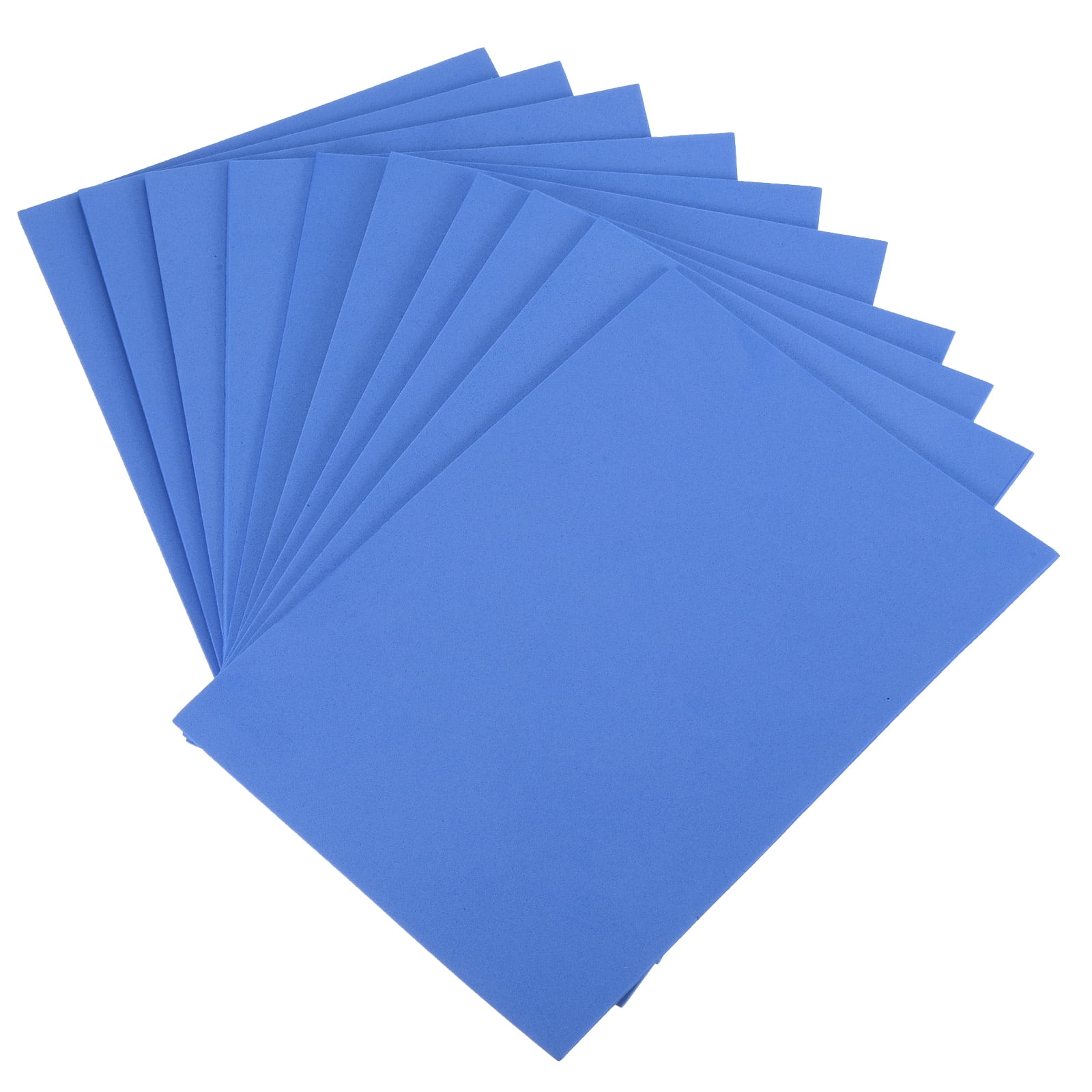 Uxcell 60 Pack EVA Foam Sheets Blue 7.8 Inch x 5.9 Inch 2mm Thick Crafts Foam EVA Sheets for Costumes, Crafts Projects