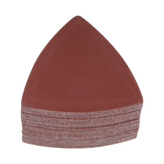 Uxcell 60 Packs 400 Grits 80mm Aluminum Oxide Triangular Hook & Loop Sandpapers Sanding Pads