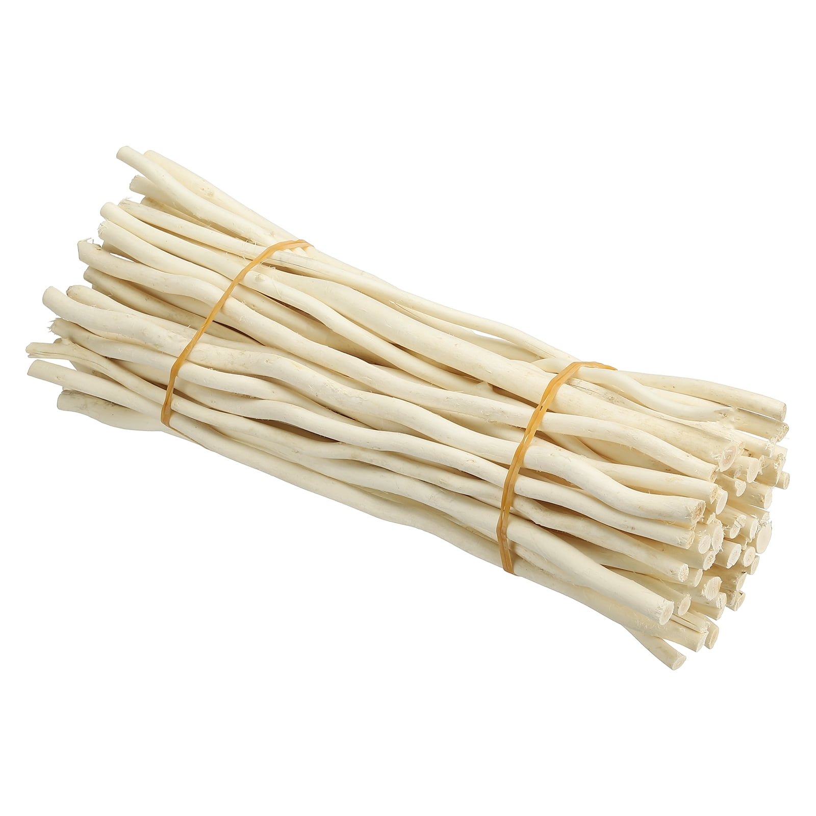 Uxcell 60 Pcs / 30cm Wood Log Sticks, 0.2-0.5inch inch in Diameter Natural Wood Craft Sticks, Dried Wood Sticks Decorative Wood Branch Sticks for DIY Crafts Accessory Photo Props, White