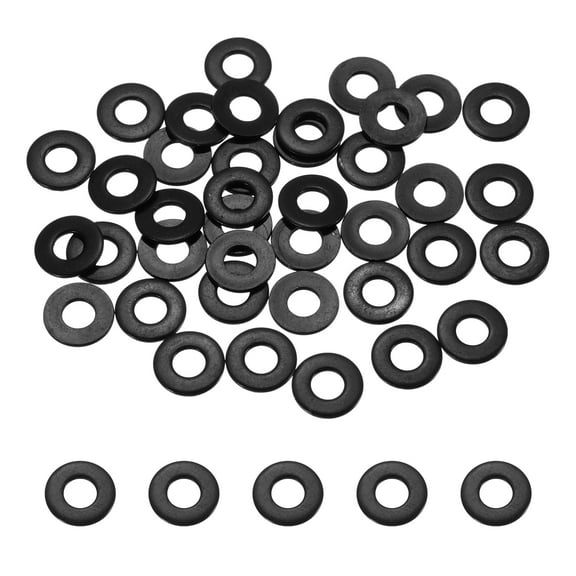 Uxcell 60 Pcs 8# 3/16"ID x 7/16"OD Flat Washers, Stainless Steel Metal Washers