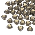 thumbnail image 1 of Uxcell 60 Pcs Acrylic Heart Rhinestone 15mm Flat Back Plastic Gems for Jewelry Making, Transparent Gray, 1 of 6