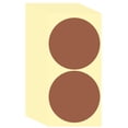 thumbnail image 1 of Uxcell 60 Pcs Colored Dot Stickers Labels, 4 Inch Circle Price Stickers Self Adhesive Circle Tags Coding Labels for Office Business Yard Sale Garage Sale Home Decor, Brown, 1 of 6