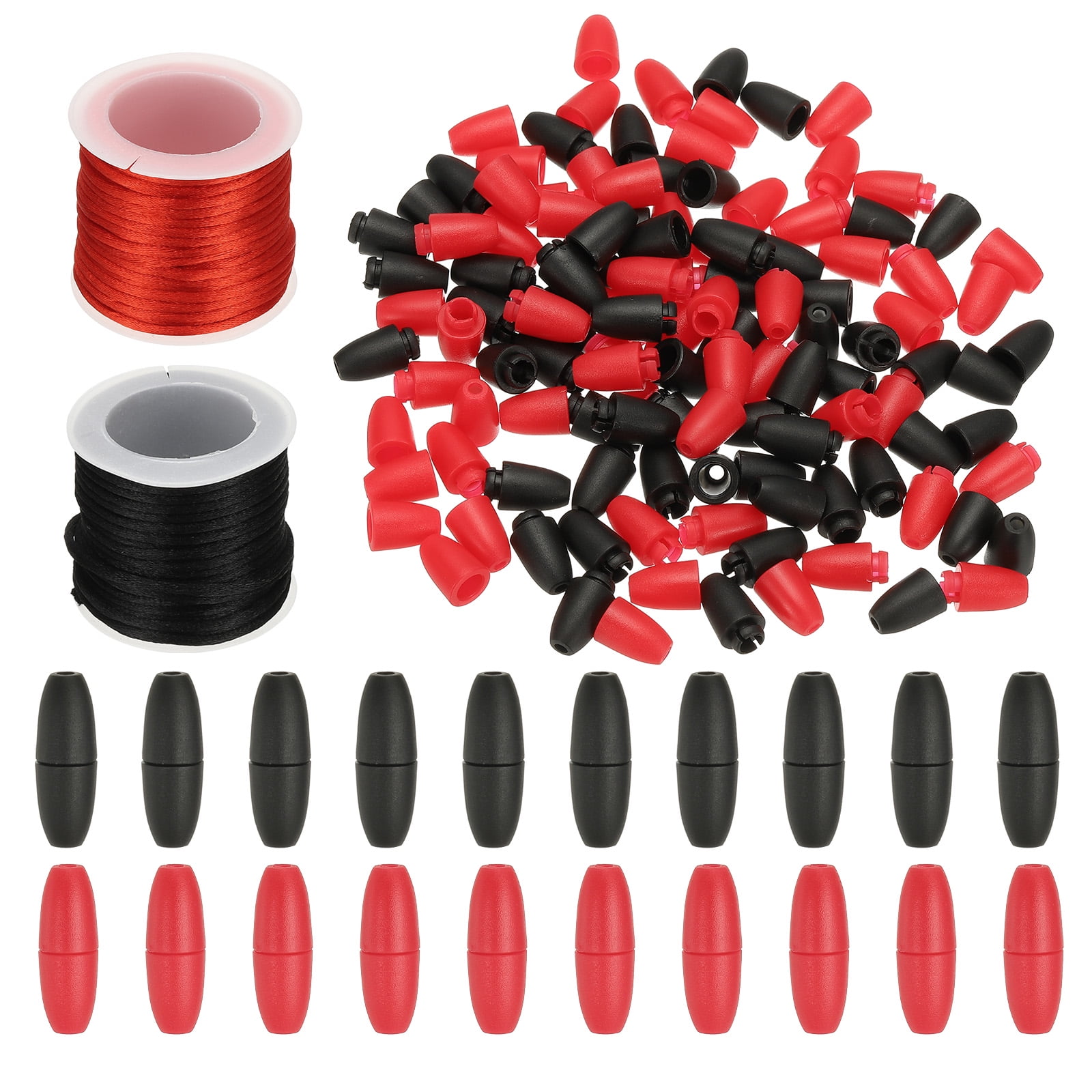 Uxcell 60 Set 24mm Breakaway Clasps with 20m Nylon Lanyard String Cords ...