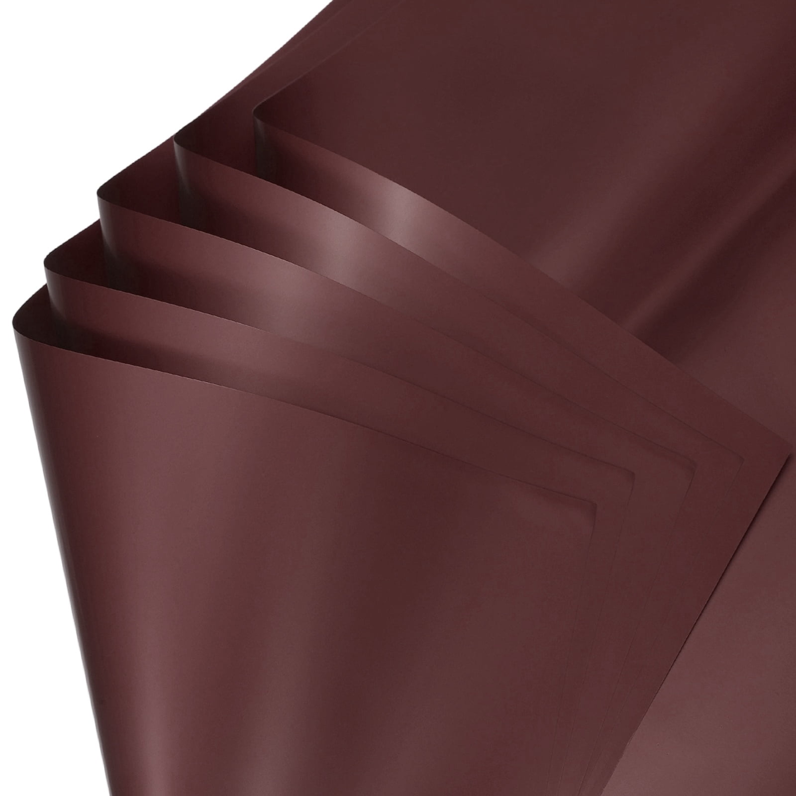 Uxcell 60 Sheets Flower Wrapping Paper 21.5" x 21.5" Waterproof Papers Brown