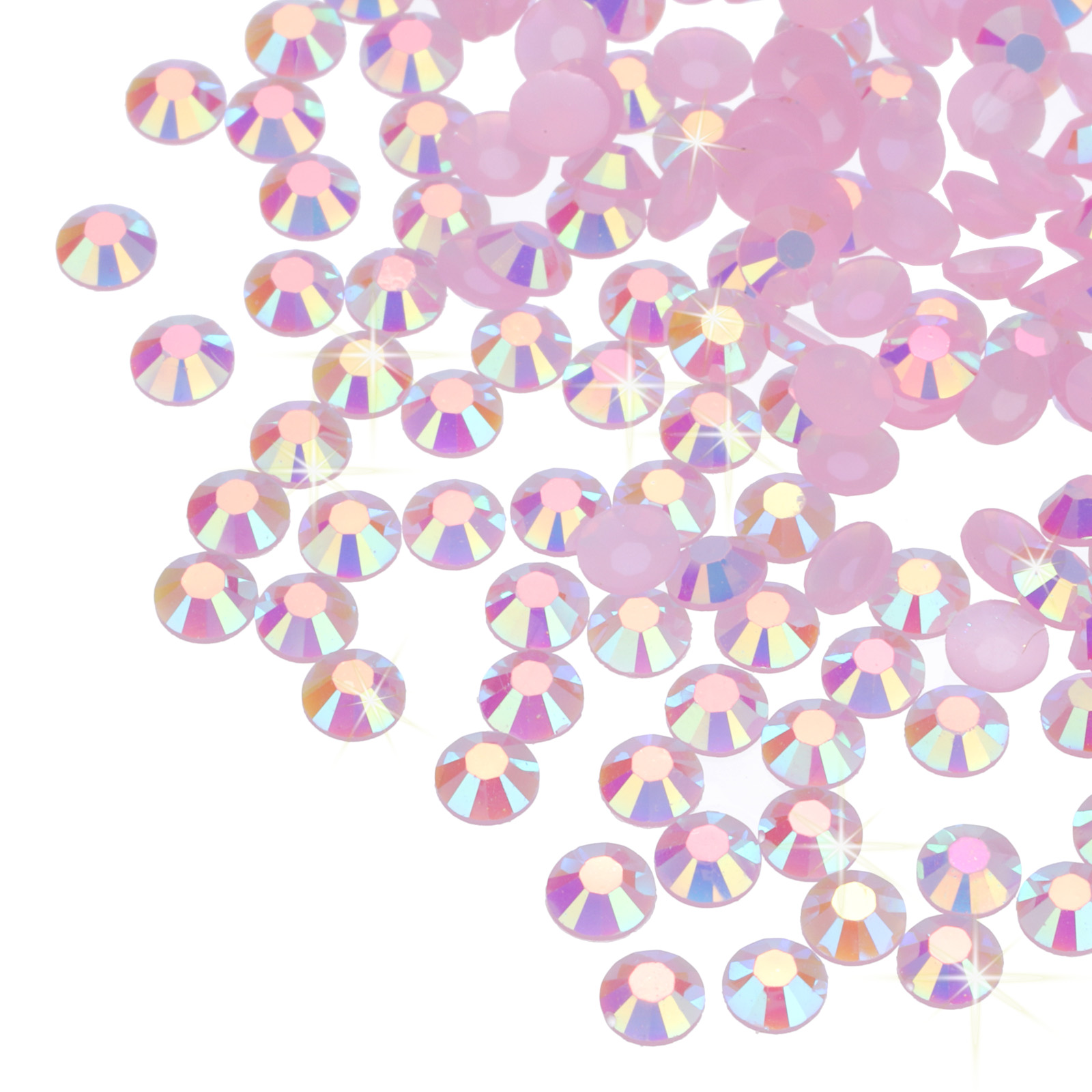 Light Pink Rhinestone Uxcell 6000 Pcs Bright Light Pink Resin Flatback Rhinestone SS16 4mm ...
