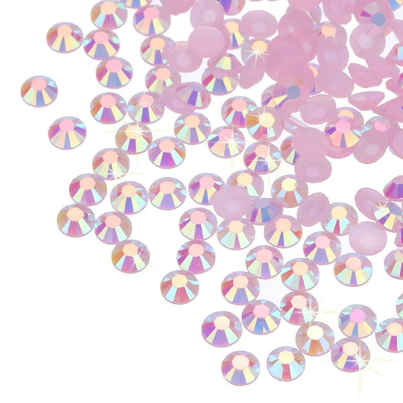 Uxcell 6000 Pcs Bright Light Pink Resin Flatback Rhinestone SS16 4mm Resin Rhinestones for Crafts DIY Design