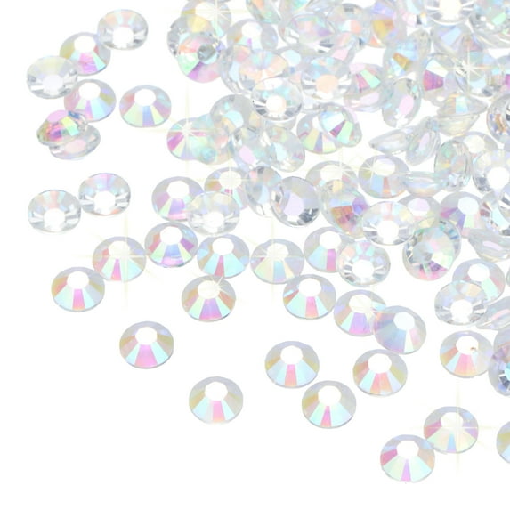 Uxcell 6000 Pcs Clear Resin Flatback Rhinestone SS16 4mm Resin Rhinestones for Crafts DIY Design