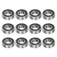 thumbnail image 1 of Uxcell 6001-2RS Ball Bearings 12x28x8mm High Carbon Steel Double Sealed 12 Pack, 1 of 6