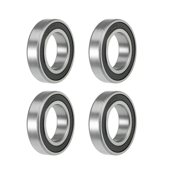 Uxcell 6007-2RS Deep Groove Ball Bearings Z2 35mmx62mmx14mm Double Shielded Carbon Steel 4pcs