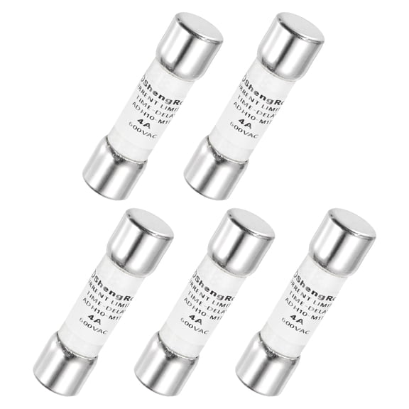 Uxcell 600V 4A Time Delay Fuse Fast Blow Glass Fuses Generic Current Limiting Protection Time Delay 5Pack