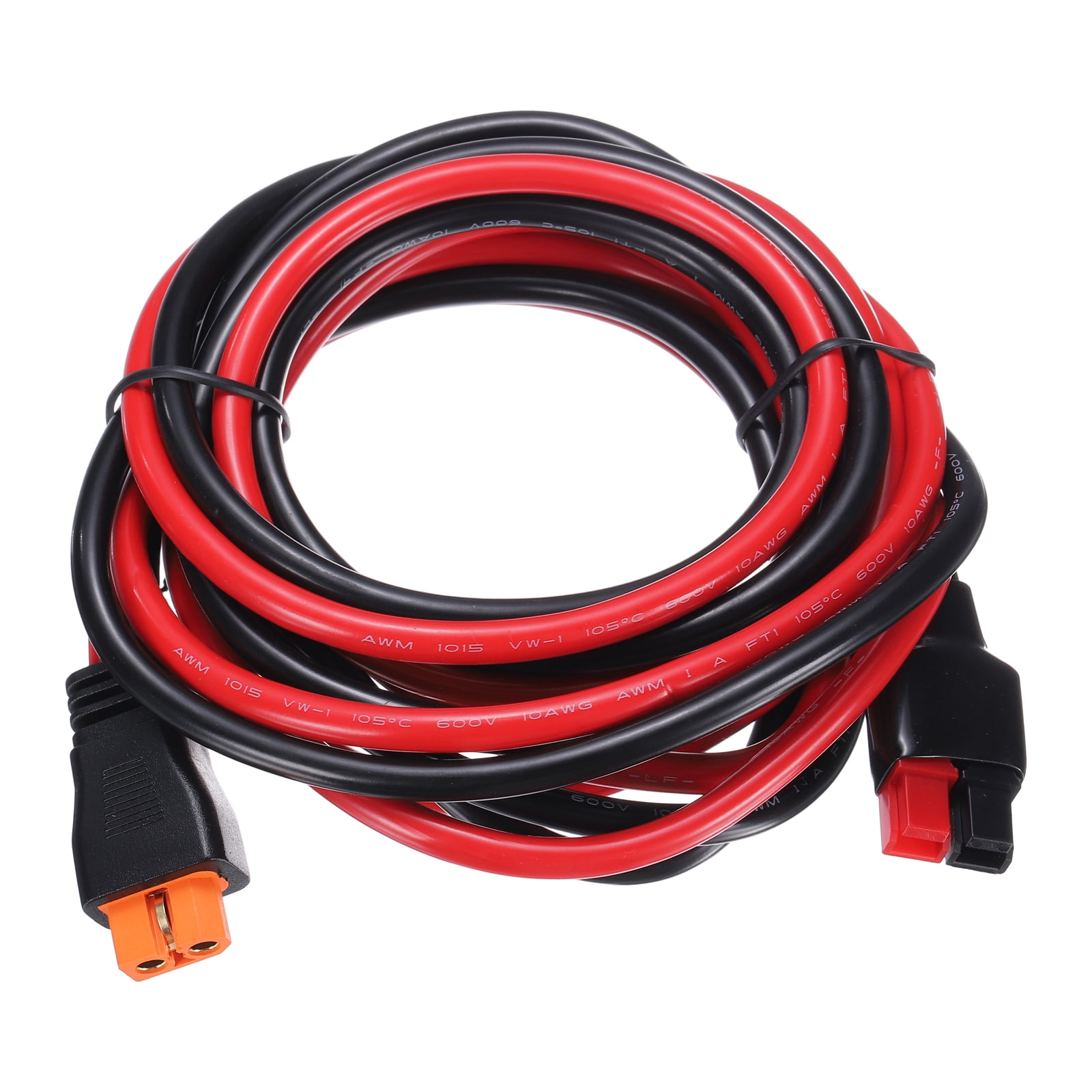 Uxcell 600VDC XT60i Extension Cable, 5FT XT60i Female to Battery Connector Single-pole Red and Black Plug Connector Cable for RC Battery Portable Power Station Solar Panel