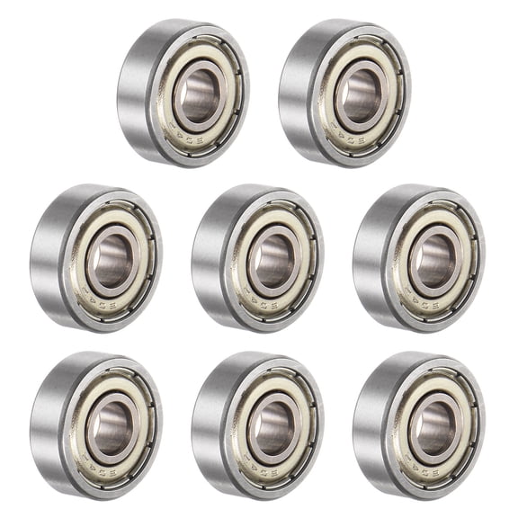 Uxcell 604ZZ Deep Groove Ball Bearings 4x12x4mm Chrome Steel ABEC1 Z2 8 Pack