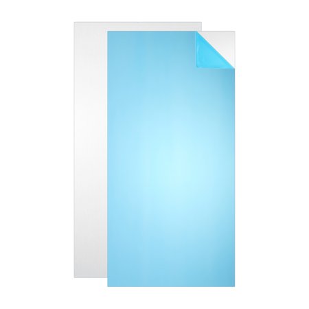 Uxcell 6061 T651 Aluminum Sheet Metal, 11.8" x 5.9" x 0.04" Flat Plain Aluminum Plate Covered with Single Protective Film Heat Treatable for DIY Crafting Industry(Silver, 2Pcs)