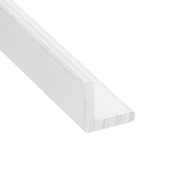 Uxcell Aluminum Angle, Aluminum Bars Temper Mill Stock for Building Construction, Furniture, Brackets 0.39" Width x 0.08" Wall Thick