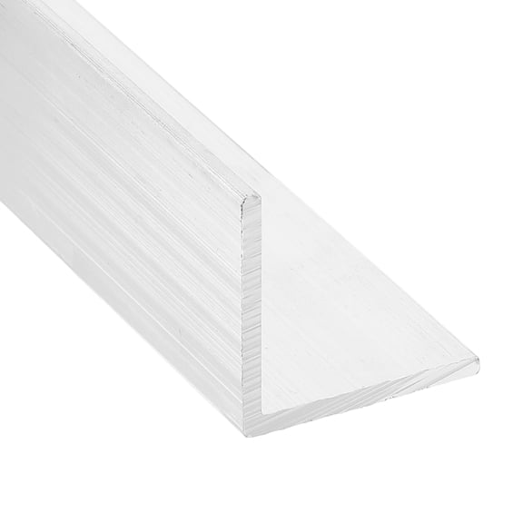 Uxcell Aluminum Angle, Aluminum Bars Temper Mill Stock for Building Construction, Shelves, Brackets 0.98" Width x 0.08" Wall Thick