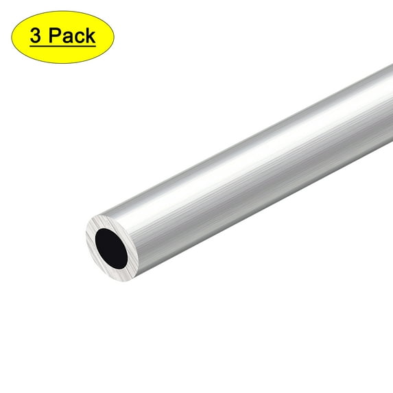 Uxcell 6063 Aluminum Round Tube 0.79 inch OD 0.47 inch Inner Dia 11.81 inch Length 3 Pack