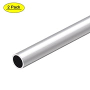Uxcell 6063 Aluminum Round Tube Seamless Aluminum Straight Tubing 12mm OD 10mm Inner Dia 300mm Length 2 Pack