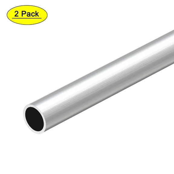 Uxcell 6063 Aluminum Round Tube Seamless Aluminum Straight Tubing 12mm OD 10mm Inner Dia 300mm Length 2 Pack