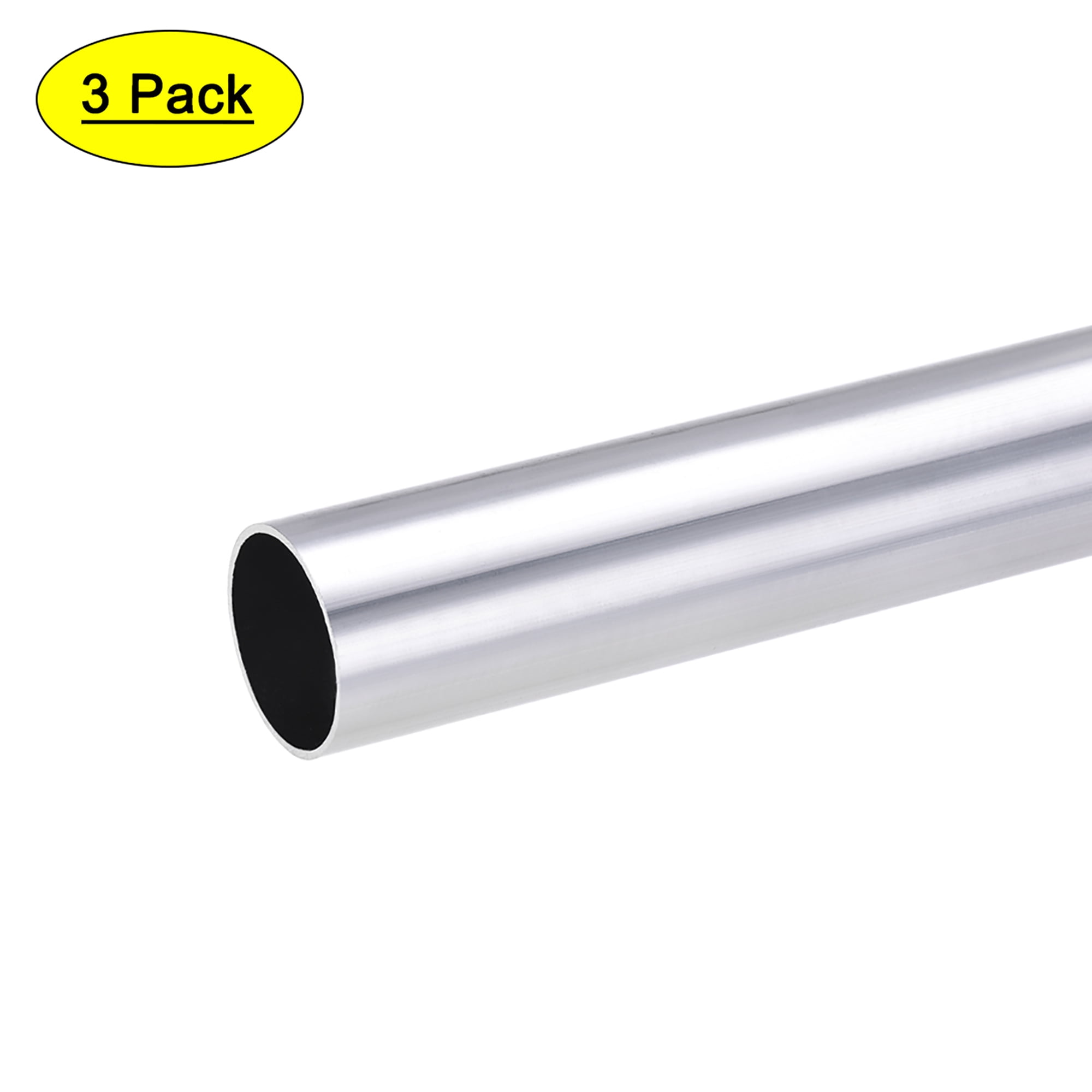 Tube Aluminium 6063 Droit - Longueur 500 Mm - Diamètre Extérieur 19 Mm, Intérieur 17 Mm - Épaisseur 1 Mm - 13