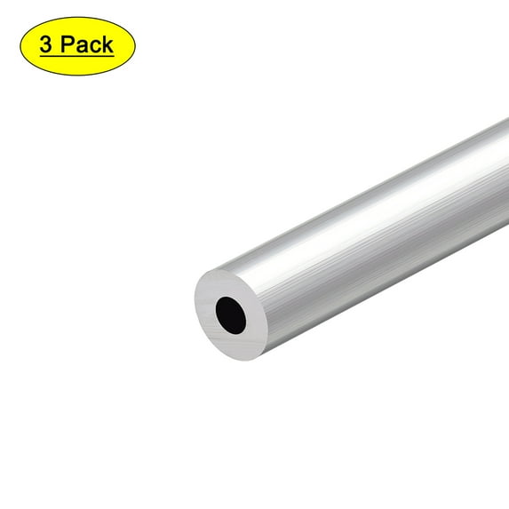 Uxcell 6063 Aluminum Round Tube, Straight Pipe Tubing 17mm x 7mm x 300mm