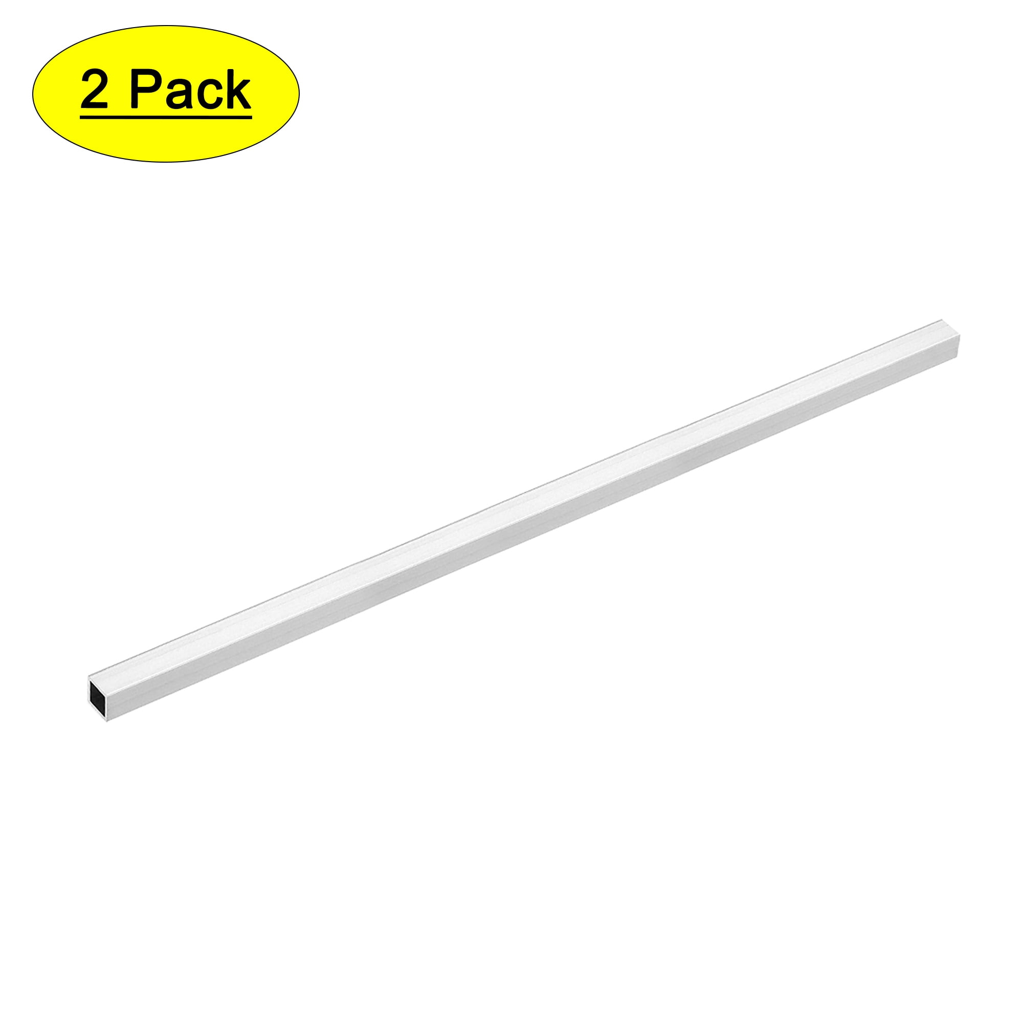 Uxcell 6063 Aluminum Square Tube Seamless Pipes Tubing 10 x 10 x 1 x 300mm