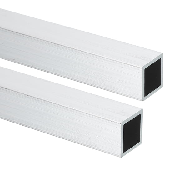 Uxcell 6063 Aluminum Square Tubing,0.31"x0.31"x16" Long 0.04" Wall Thick 2pcs