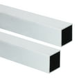 thumbnail image 1 of Uxcell 6063 Aluminum Square Tubing,0.98"x0.98"x18" Long 0.04" Wall Thick 2pcs, 1 of 6