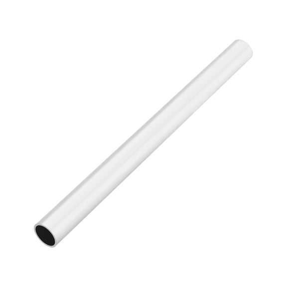 Uxcell 6063 Aluminum Tubing Round Tube 1.1"(28mm) OD x 0.94"(24mm) ID 13"(330.2mm) Length Metal Straight Pipe for Industrial, DIY Craft, Furniture, Decoration, Silver