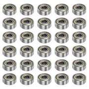 Uxcell 606ZZ Ball Bearings 6mmx17mmx6mm Carbon Steel Double Shield 30 Pack