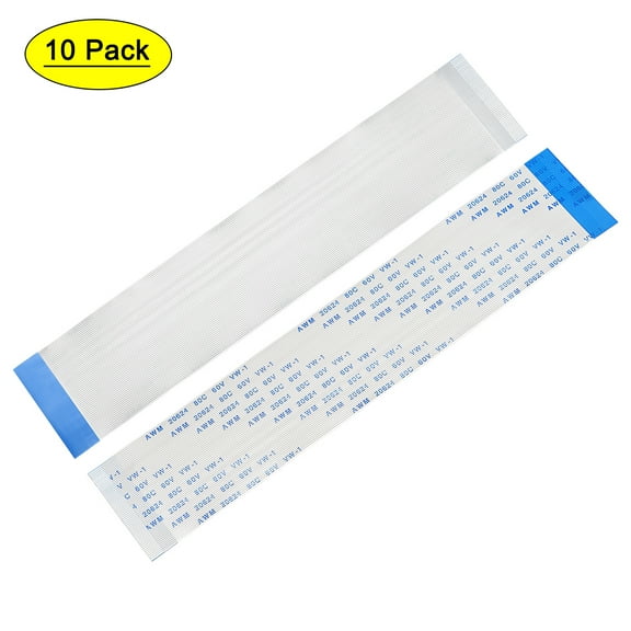 Uxcell 60P 0.5mm Pitch 150mm FPC FFC Flexible Ribbon Cable 10 Pack (B Type)