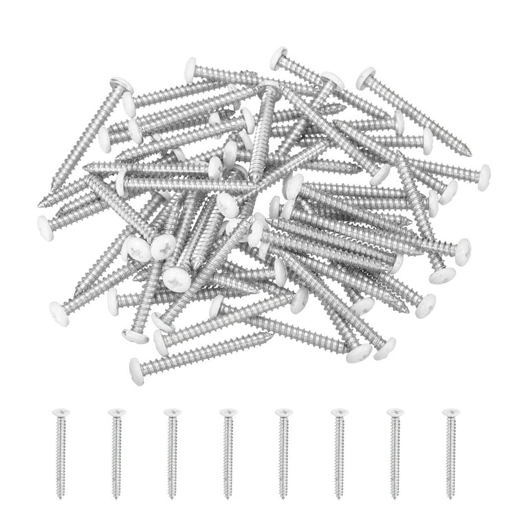Uxcell 40 Pcs M4.2 X 16mm Phillips Round Head Self-Drilling Screws - Metal Tek Screws For DIY