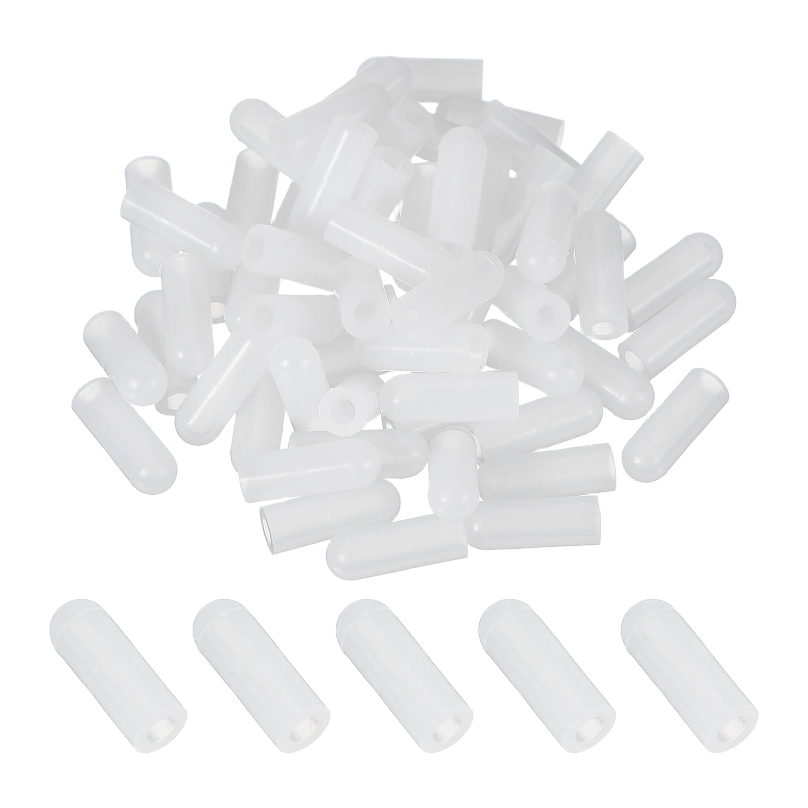 Uxcell 60Pcs Silicone End Caps, 7/64